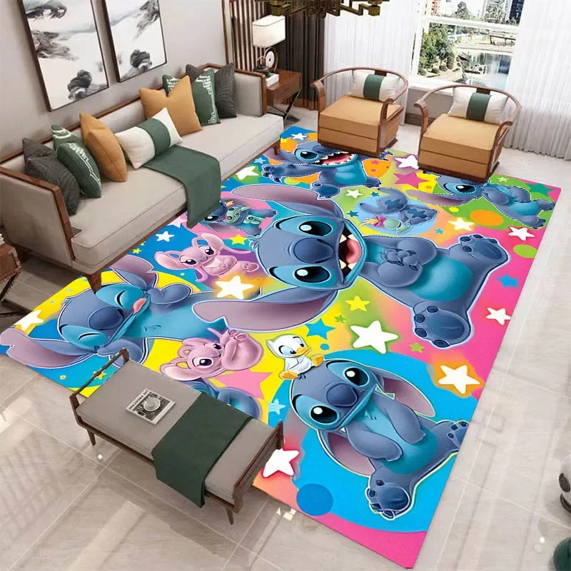 Cute cartoon Lilo&Stitch printed carpet kitchen mats Non -slip carpet outdoor carpets area rug bedroom decor birthday gift