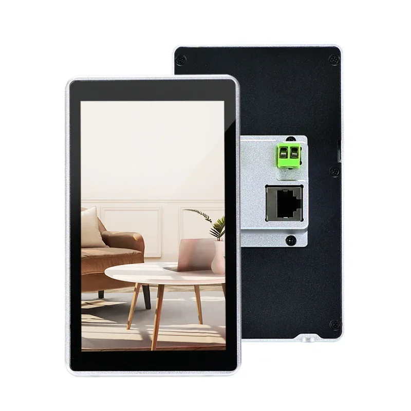 Лидер продаж, роскошный алюминиевый корпус, 5,5-дюймовый источник постоянного тока, Android 11 OS, умная настенная панель управления, ПК, Poe, планшет