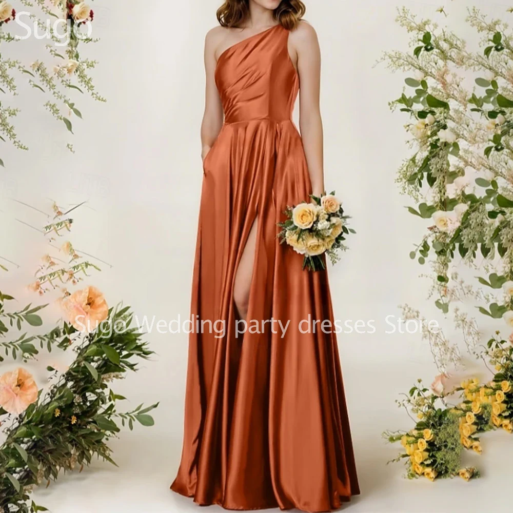 

Индивидуальные Элегантные Длинные Простые Свадебные Платья для Подружек Невесты Без Рукавов, Женские Вечерние Платья для Выпускного Бала и Праздничных Мероприятий 2026