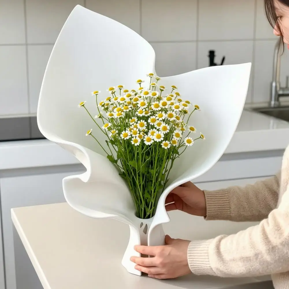 Modern Minimalist Vase 3d Printed Flower Holder 3d Printed Flower Vase with Built-in Tube Modern Minimalist Home Decor for Room
