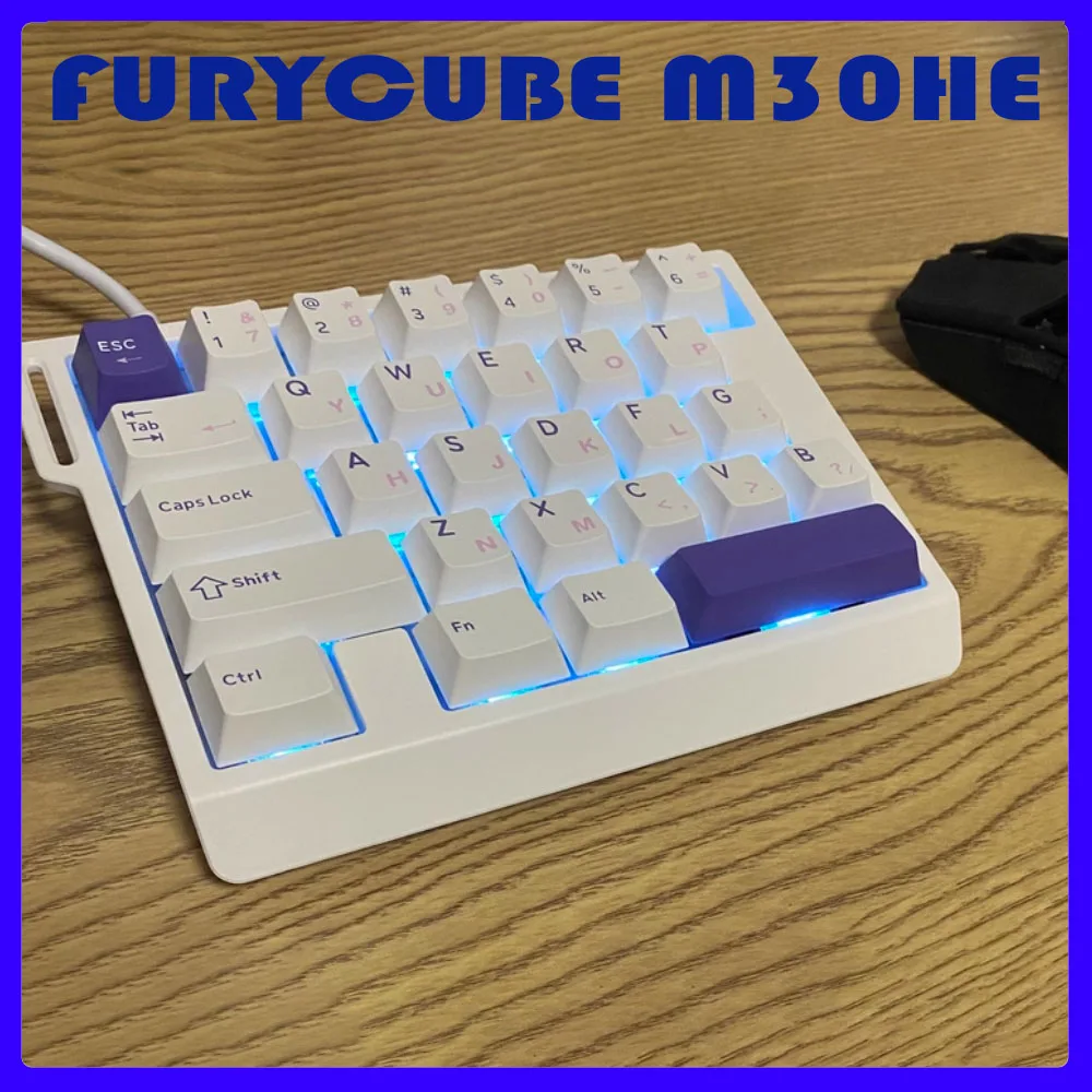 

FURYCUBE M30HE Hall Effect Gaming Keyboard FPS Split Keypad 0.1MS Latency Support 8kHz Polling Rate Web Driver Player Gift