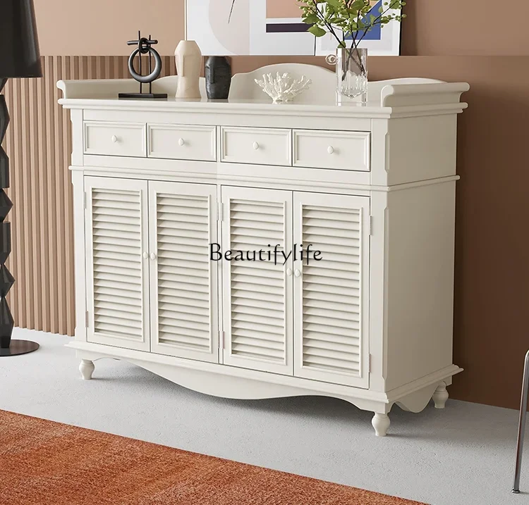 

z.Modern Shoe Cabinet Shutter Entrance Small Apartment Locker