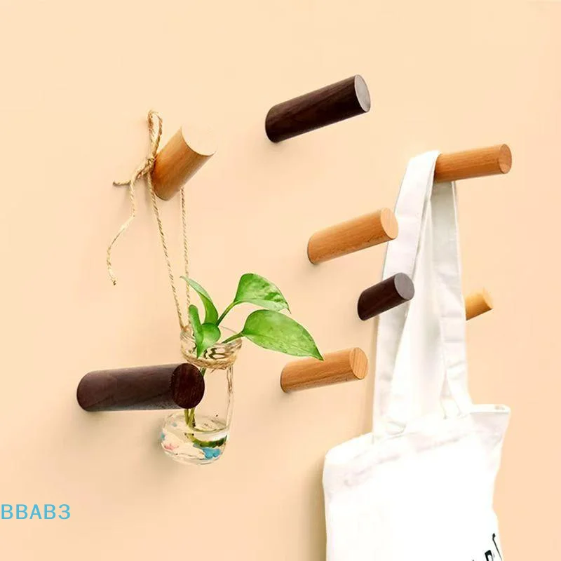 حمالة تعليق جدارية خطاف خشب الزان حامل الحمام مفتاح معطف الرف باب المطبخ هوك الزخرفية لتنظيم الأدوات اكسسوارات المنزل