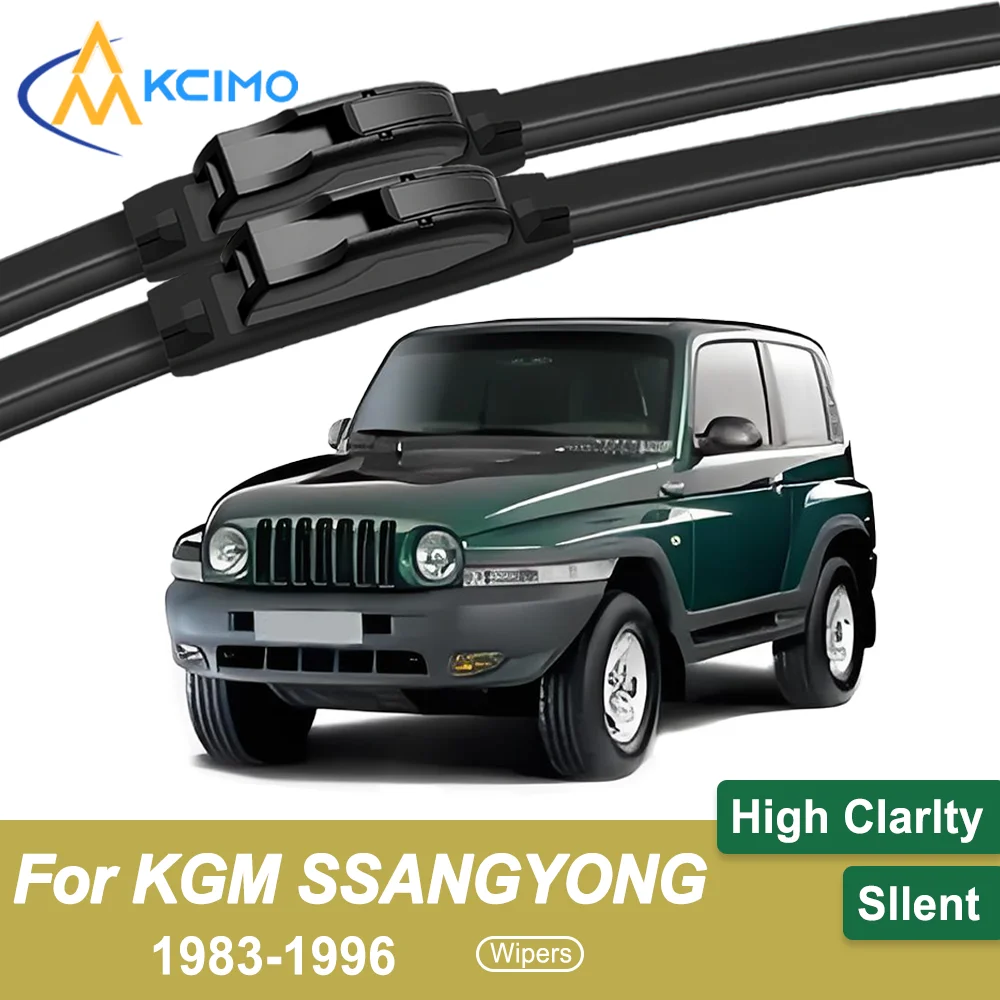 

Premium Rubber Durable Silent Windshield Wiper Blades 2pcs for KGM SSANGYONG Actyon 1983-1996 Front Wiper Blades Set