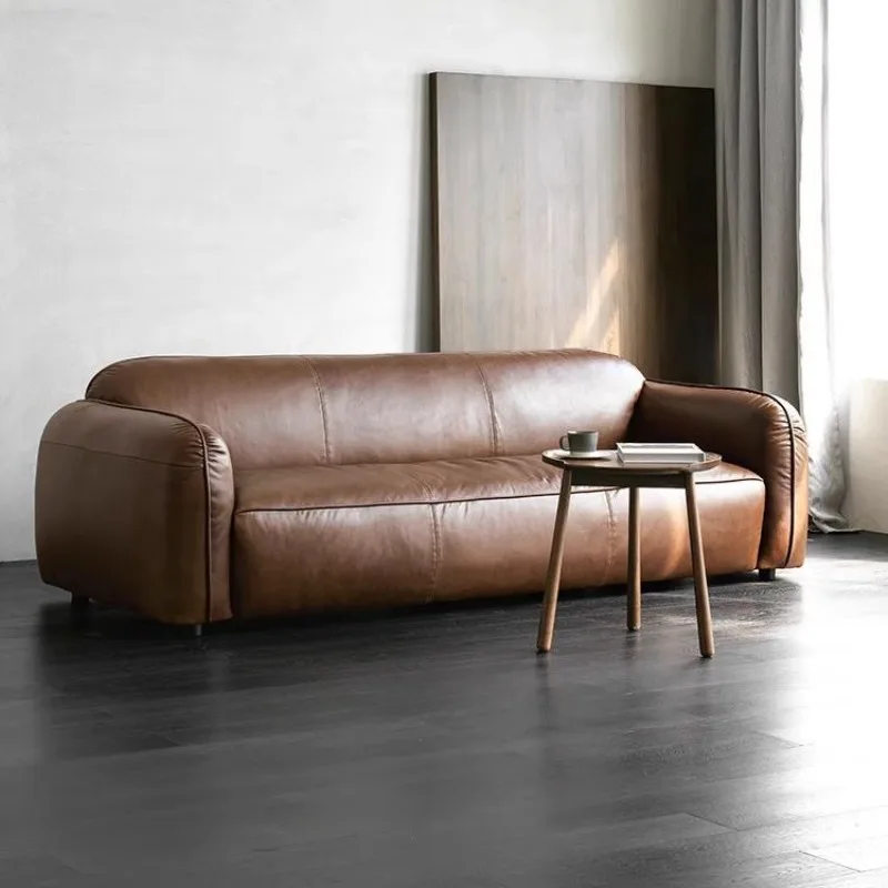 Sofa small apartment Nordic simple and easy to take care of sofa light retro waterproof apartment modern light luxury