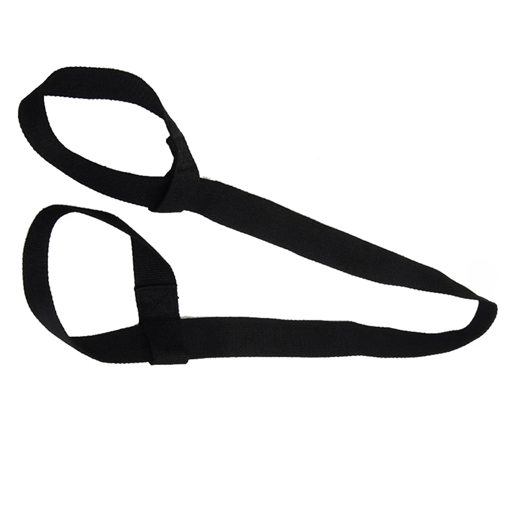 

Black Yoga Mat Strap Cotton Adjustable 150x3.8cm Lightweight Skin-Friendly Exercise Mat Carrier Free Hands Fit All Sizes