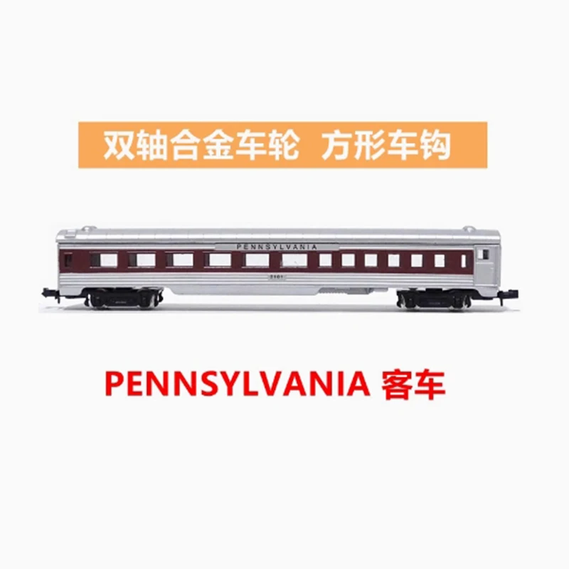 N Scale 1/160 PENNSYLVANIA Hard Seat Train Car Model Classic Adult Souvenir Gift Static Display Hobby Collection