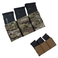 Rapid-Deploy Triple Mag Pouch | 5.56 MOLLE Mounting | Bungee Retention System (Medium)