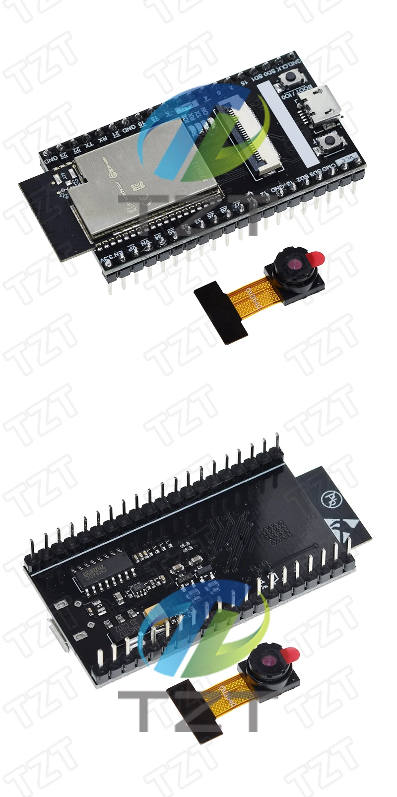 TZT ESP32 Board mit Kamera ESP-32 CAM Kameramodul WiFi-Bluetooth-Modul für Arduino OV3660 – Detail 4
