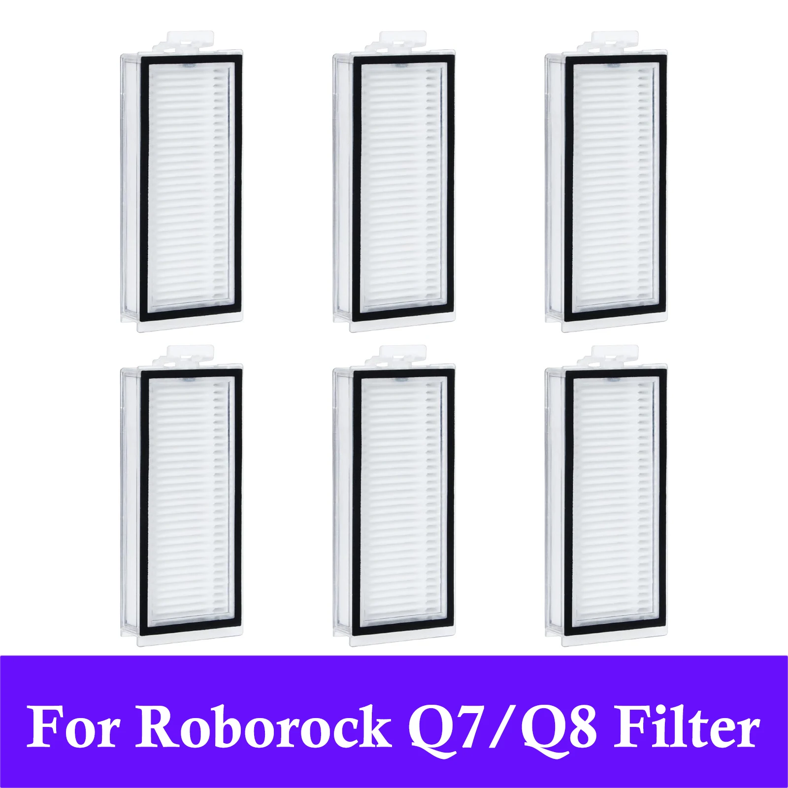 Washable HEPA Filter for Roborock Q7, Q7+, Q7 Max, Q7 Max+, Q8 Max, Q8 Max+, Q5 Pro and Q5 Pro+ Vacuum Cleaners Replacement