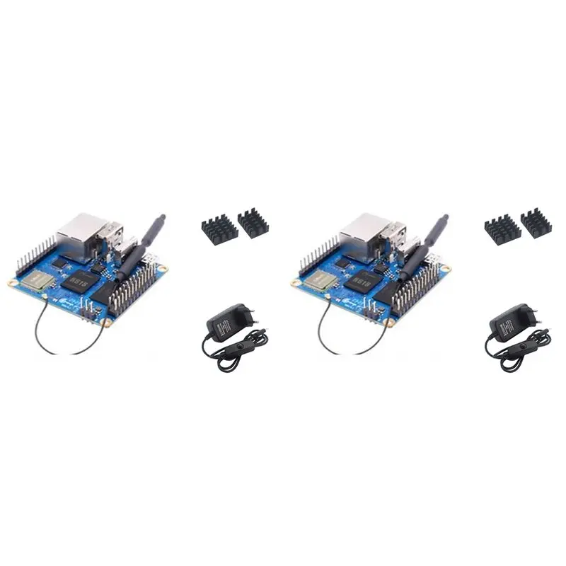 ABGN 2X For Orange Pi Zero 3 4GB RAM Single Board Computer H618 Chip Wifi-BT5.0 LPDDR4 Gigabit Development Board Set EU Plug