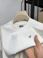 New high-end brand men's round neck seamless short sleeved top summer fashion letter badge original Korean style loose T-shirt