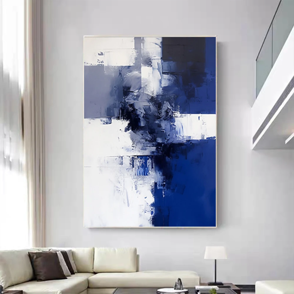 

100% Hand-Painted Oil Paintings Modern Gray Style Home Decor Wall Painting Abstract Hanging Mural For Living Room Corridor Deco