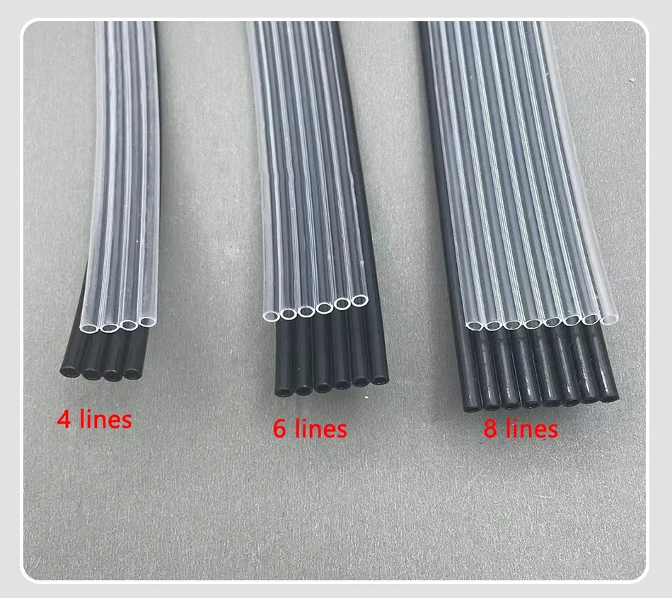 Tubo de 5m 8 linhas 3*2mm 4*3 maneiras para epson dx4 dx5 dx7 xp600 kit i3200 tubo de cabeça para mimaki mutoh xuli galaxy mangueira de tinta de impressora uv