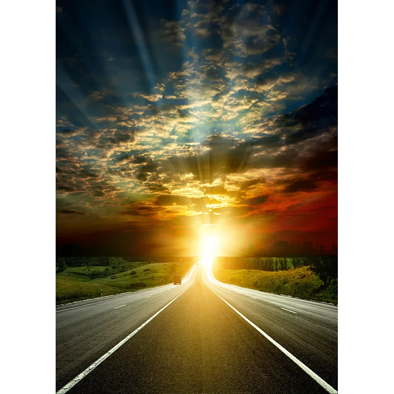 Фон для фотосъемки с природными пейзажами на шоссе, пейзаж для путешествий, фотофоны, студийный реквизит 2162 TKGL-01