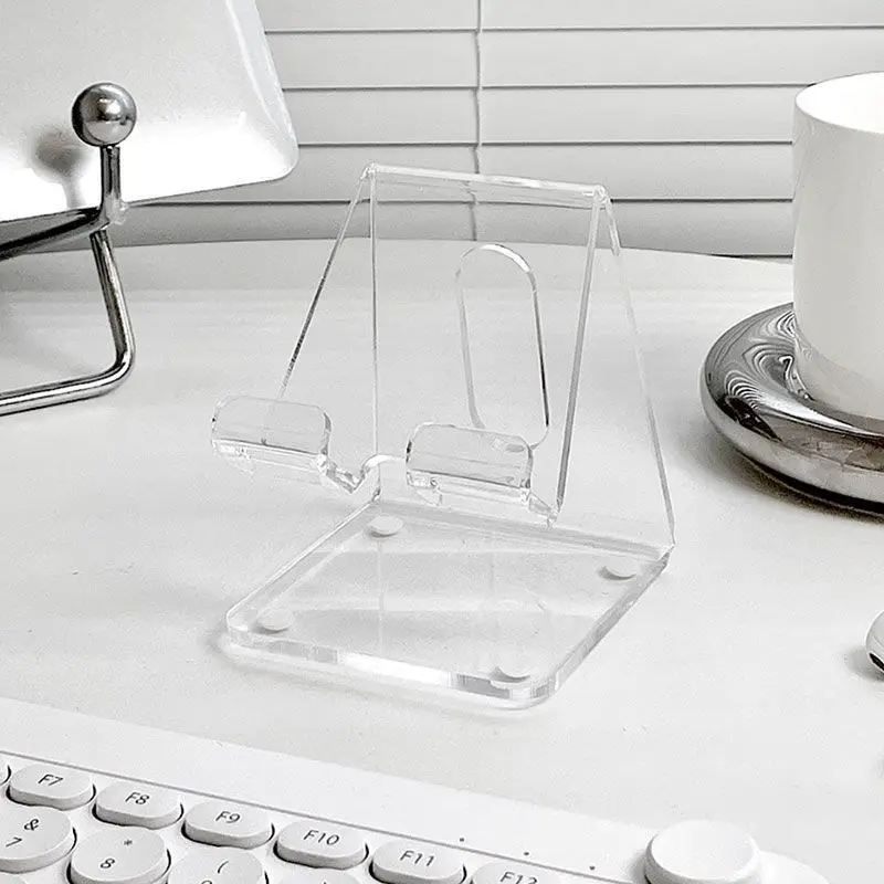 Transparent Phone Stand, Minimalist Ins Style, Creative Thickened Tablet Holder