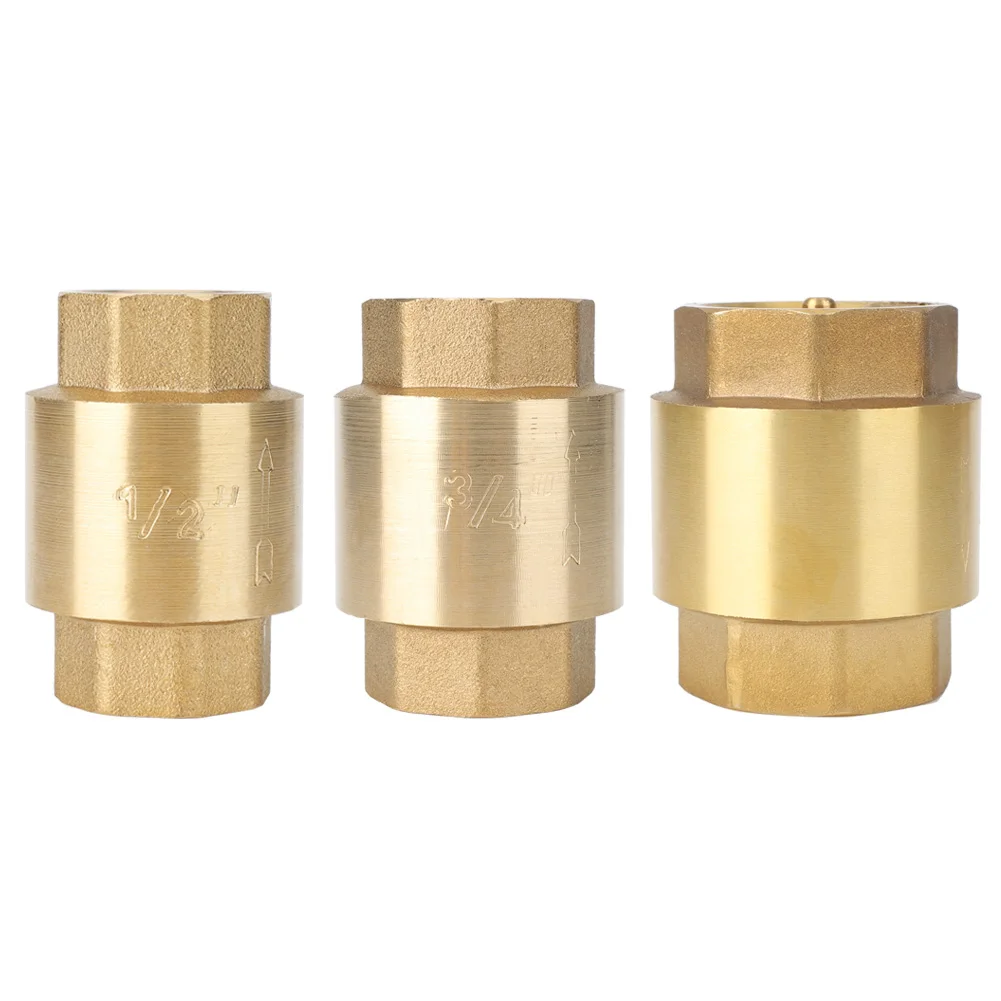 

One Way Brass Check Valve, High Accuracy Brass Threaded Check Valve One Way Non Return Check Valve For Water Gas Oil