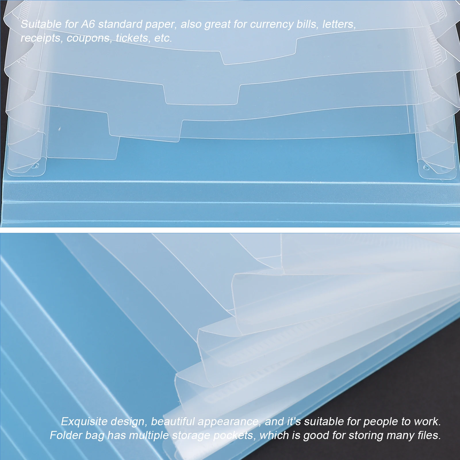 

2 шт. органайзер для купюр формата А6, изысканный дизайн, папка для файлов, 13 карманов, практичный подарок для друзей, офисное хранилище документов