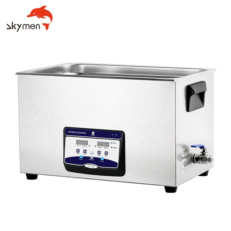 

Skymen JP-100S 600W 30L digital China manufacturer ultrasonic chains cleaner for bike automobile ultrasound cleaning machine