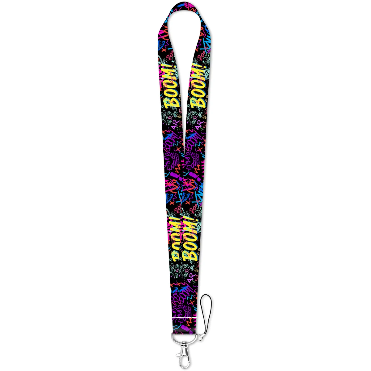 Colorful Graffiti Strap Keychain Photographer Lanyard For Cars Motorcycles Key Anti-Lost Rope Fahion Accessories Gift for Friend