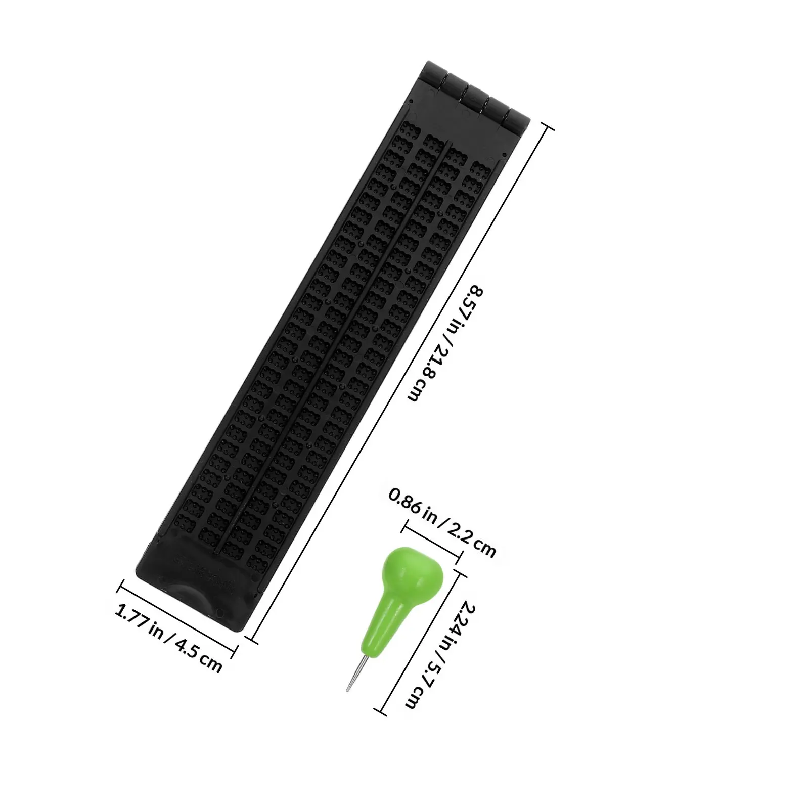 1 Set Braille Fingerboard Tools Braille and Stylus Kits 4 Line 28 Cell Braille Tools Braille Fingerboard for Braille Writ