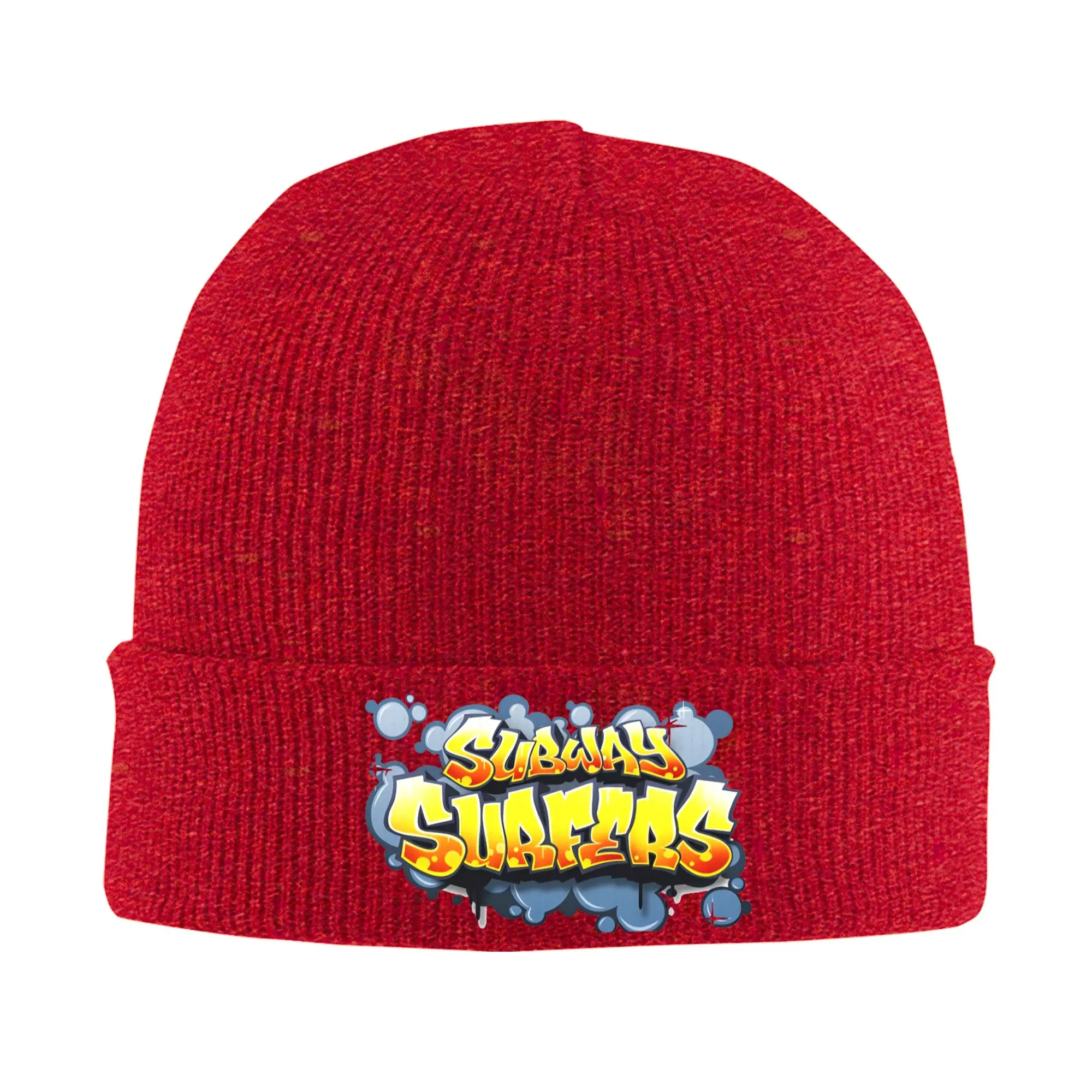 Subways Surfers Strickmütze Beanies Wintermützen Warme Unisex Straßenmütze Geschenk für Männer und Frauen
