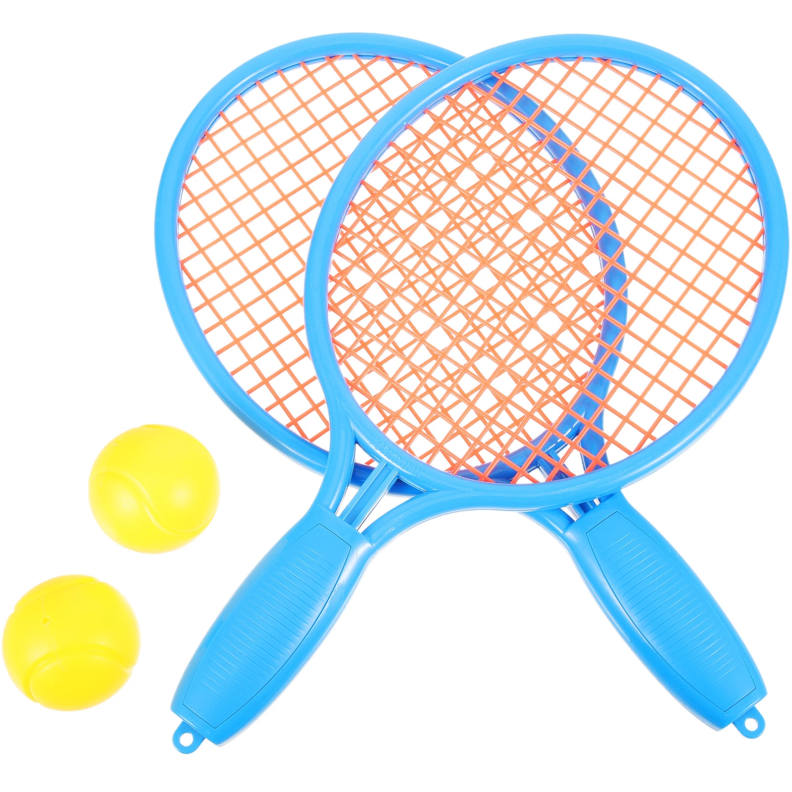 

1Set Children Tennis Racket Set Portable Mesh Design with Balls for Toddler Athletic Play Beginner Training Parent-Child