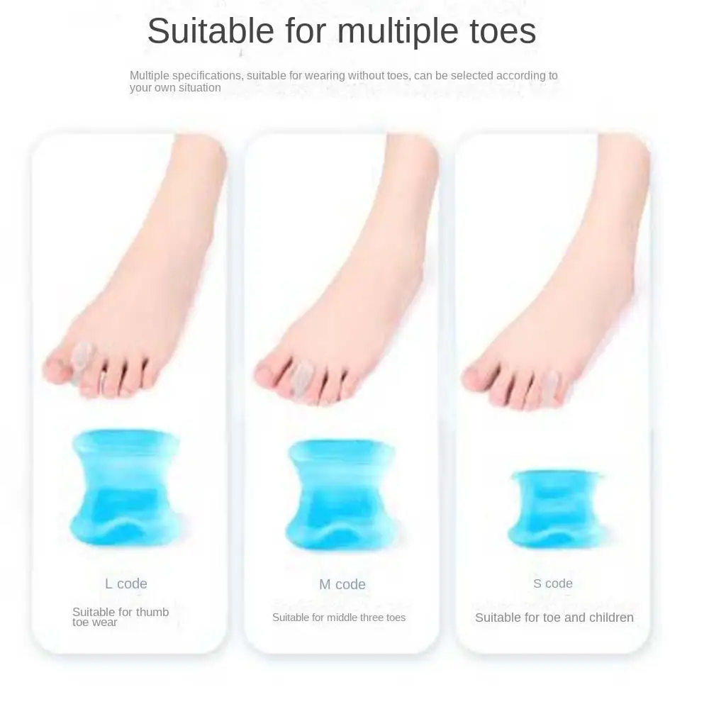 Unisex Bunion Protetor Toe Straightener, Toe Brace, ferramentas de cuidados com os pés, Toe Splint Separator, Thumb correção, SEBS