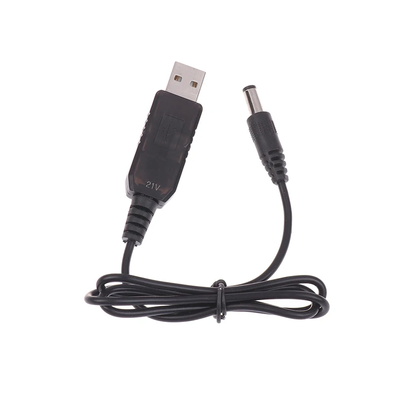 Boost Power Charging Cable 5V USB to 21V DC Adapter for Lithium Battery Charging