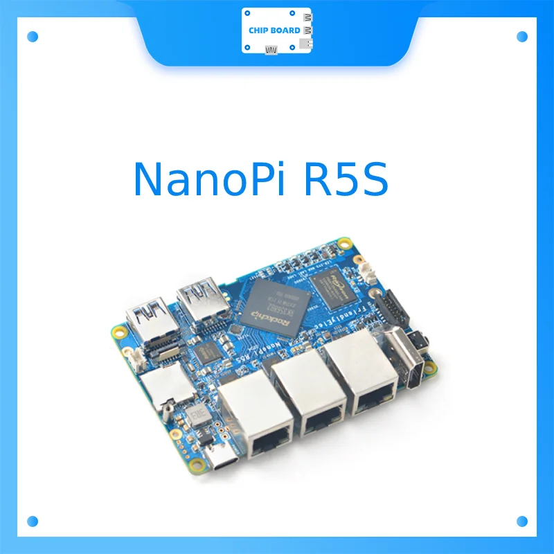 Imagem -02 - Nanopi R5s Roteador Dual 2.5g Mais Gigabit Mini Placa de Desenvolvimento Cnc Caixa Totalmente Metálica Rk3568