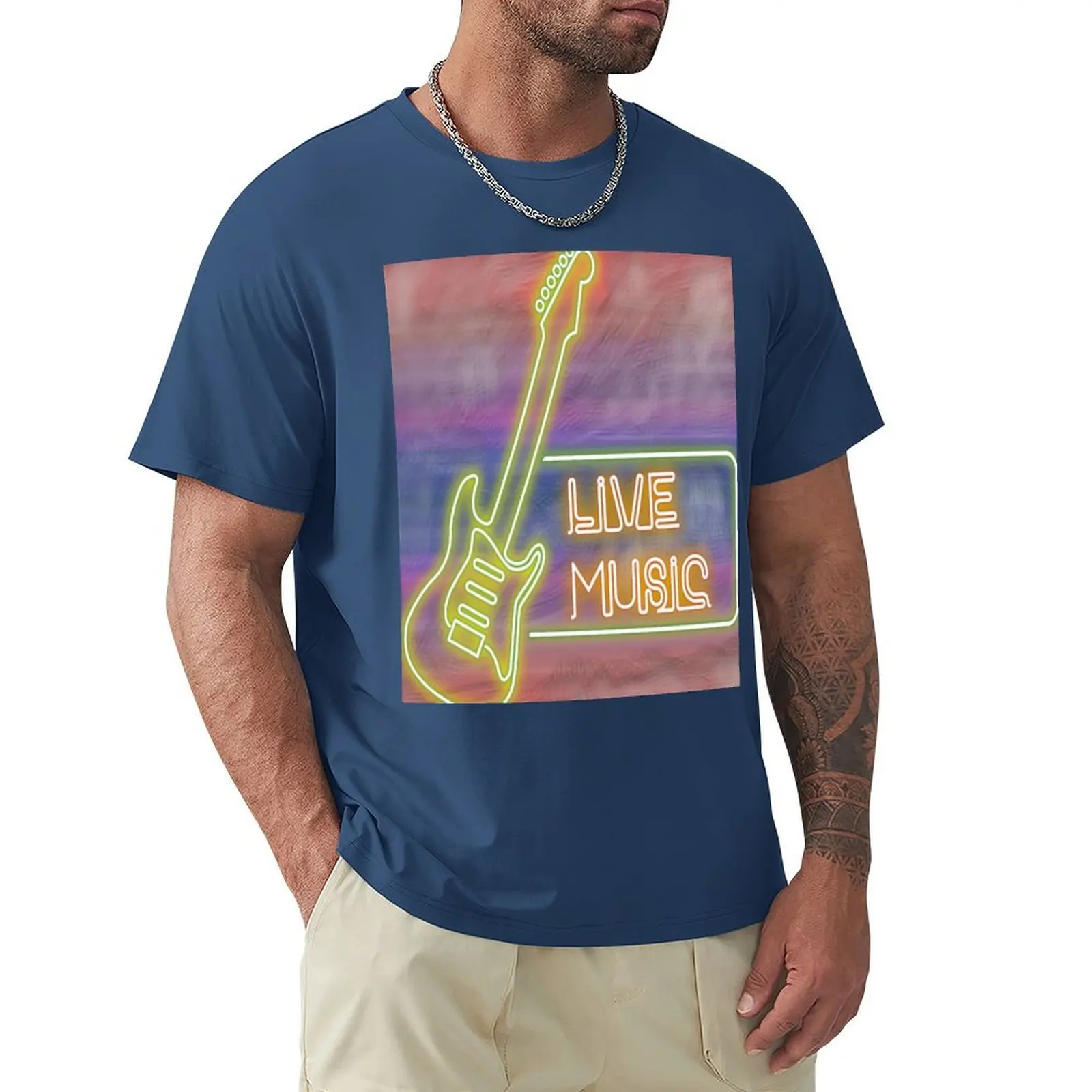 

live music T-shirt blanks blacks quick-drying oversized t shirt men