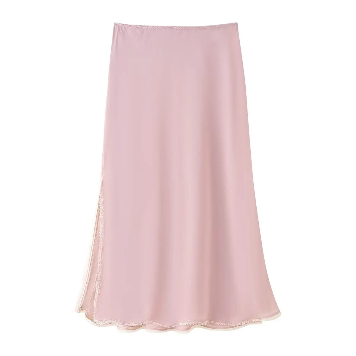 

Новая осенняя коллекция 2025: праздничная сексуальная модная женская одежда, длинная прямая юбка, юбка-миди с кружевной отделкой в стиле пэчворк