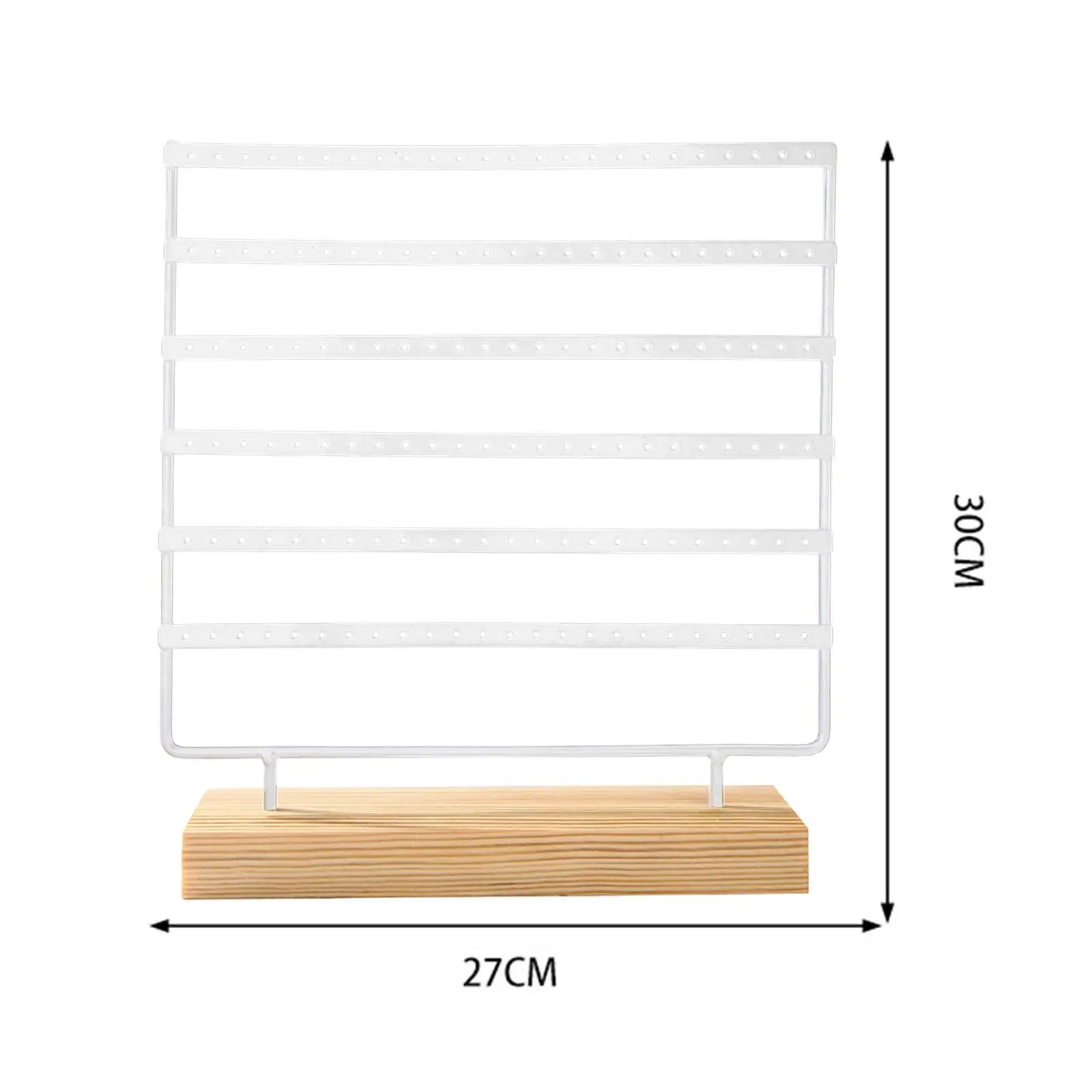 ขาตั้งอุปกรณ์จัดระเบียบต่างหูที่มีชั้นวางเครื่องประดับ144รูสำหรับชั้นโชว์ต่างหูผู้หญิงหญิงสาวสำหรับร้านขายเครื่องประดับบนเคาน์เตอร์