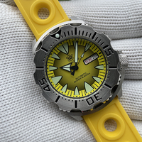 STEELDIVE Men Automatic Watch 42.2mm Mechanical Wristwatch Diver 20ATM Waterproof C3 Luminous Sapphire NH36 Monster Dial