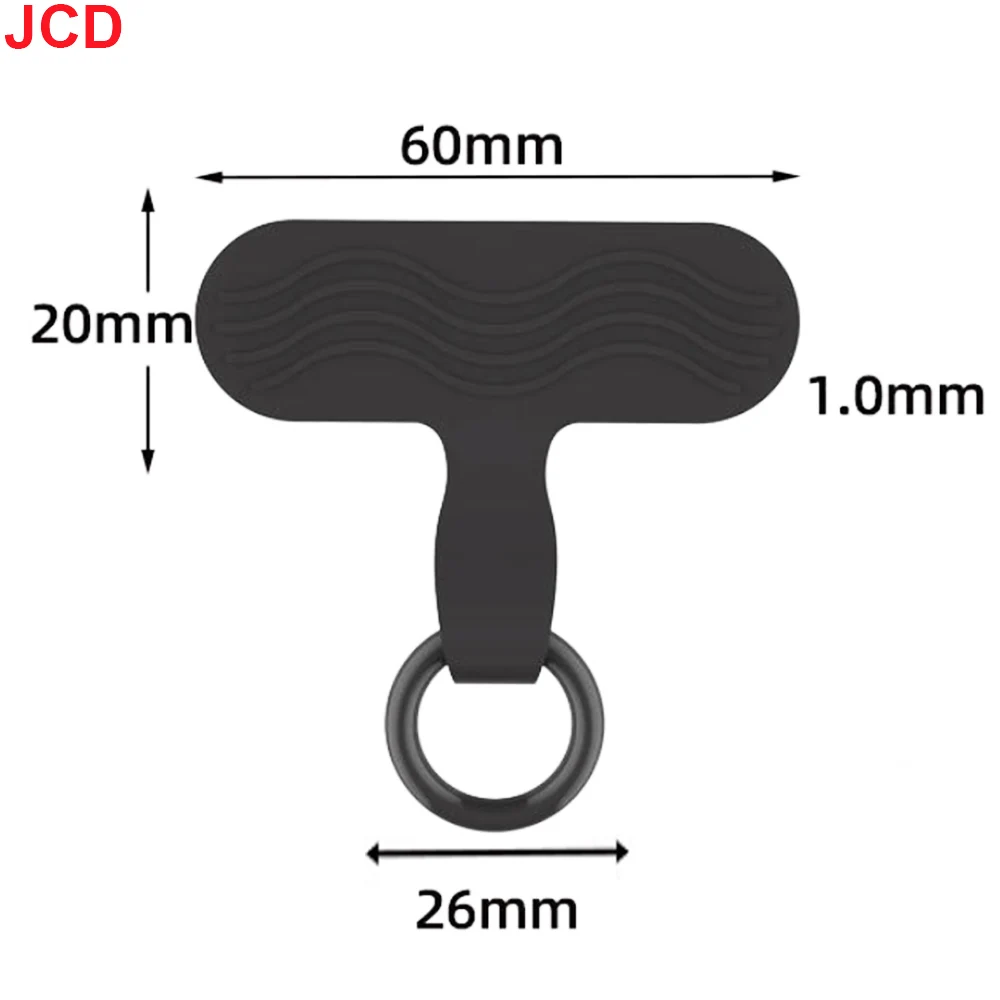 JDC 5 قطعة جراب هاتف من السيليكون حبل معلق معصمه المفاتيح سلسلة هواتف طوقا قطعة معلقة ثابتة انفصال الهاتف الخلفي ملصق #6