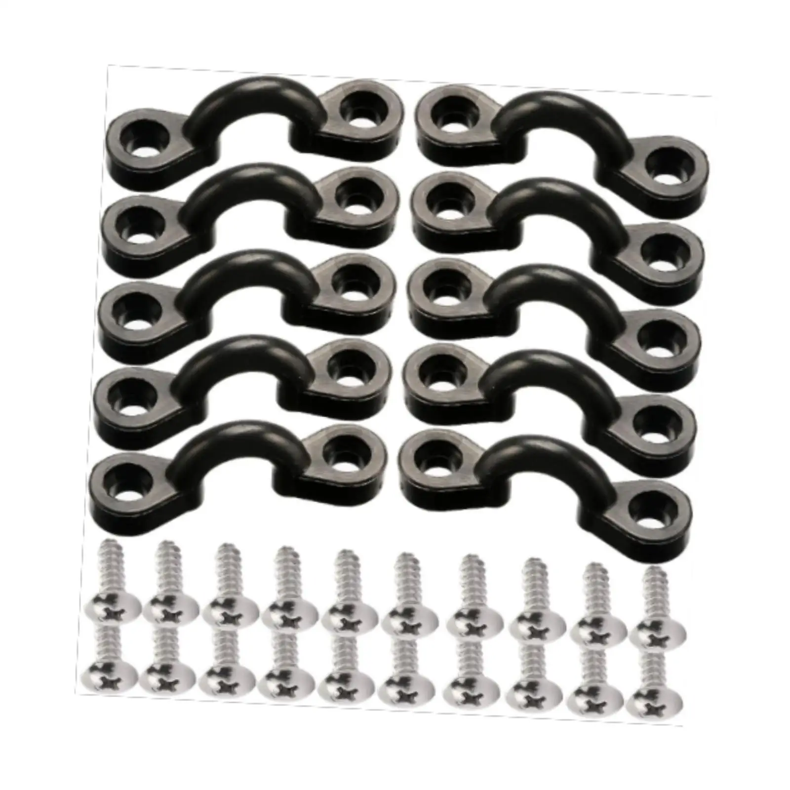 

Kayak Pad Eye Kit Nylon Deck Loops Tie Down Rigging Set with Screws Boat Hardware Accessories for Fishing Kayak