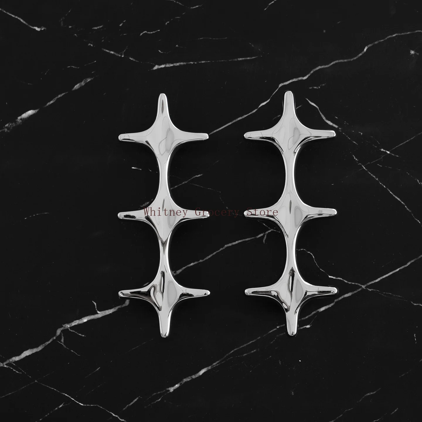 

BCD-Minimalist Cabinet Pulls Door Handles Black Solid Brass Wardrobe Cabinet Cross Handles for Furniture Hardware