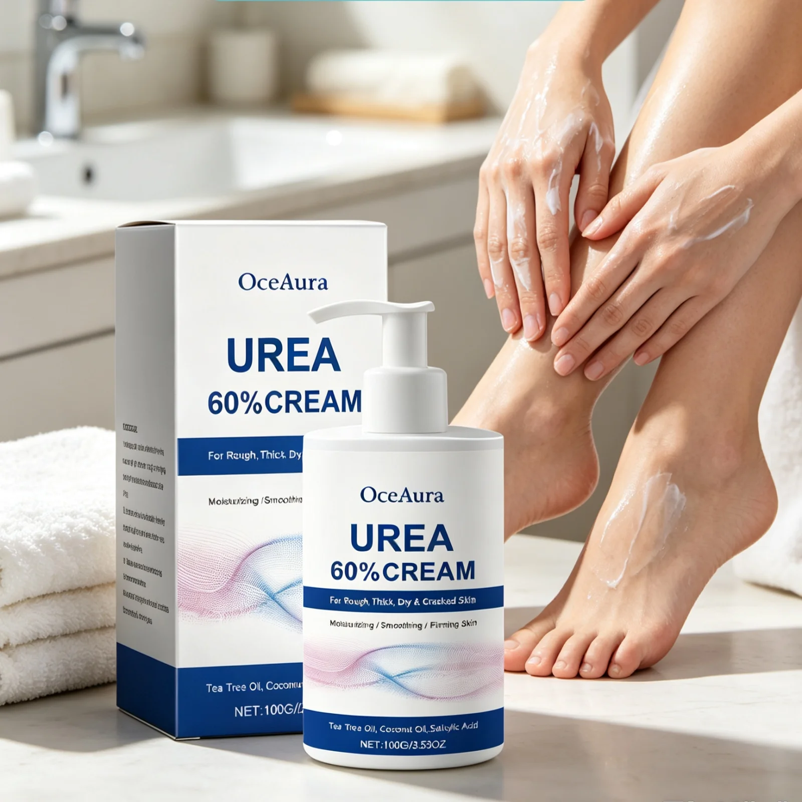 OceAura Urea Moisturize Foot Cream Repair Dry Cracked Heel Remove Calluses Dead Skin Relieve Itching Hand Foot Exfoliating Care