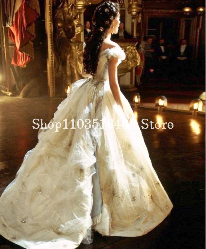 Historical Victorian Prom Party Dresses Elegant One Shoulder Crystal Applique Pleated Opera Gowns فساتين حفلة موسيقية