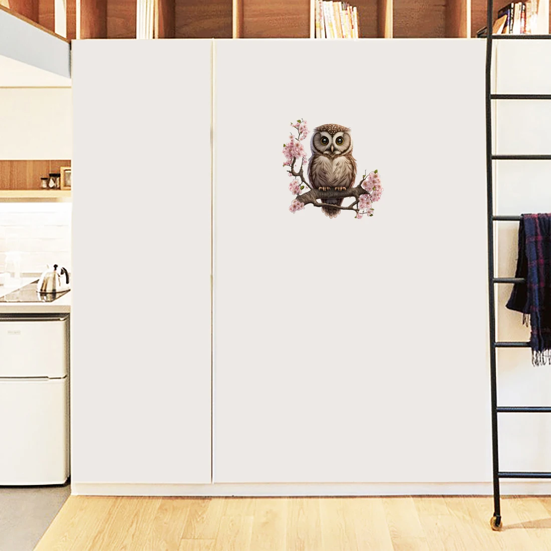 Three Ratels QN38  cartoon owl  wall sticker kindergarten decoration decals