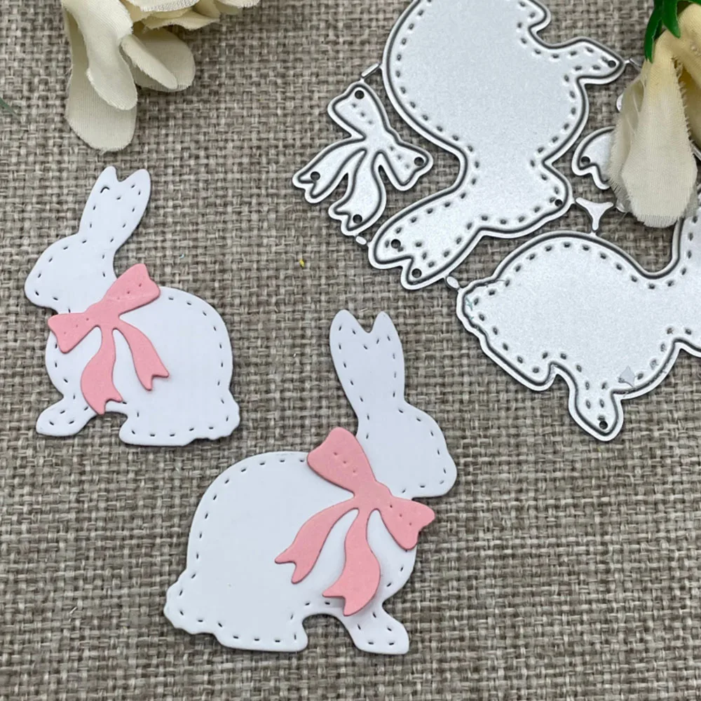 

Новые металлические вырубные формы-трафареты «Зайчик с бантиком» для скрапбукинга, декоративного рукоделия и творчества