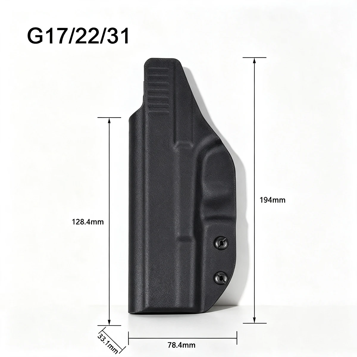 IWB Kydex-Holster für G43X G43 G19 G26 Verdecktes Trageholster für G17 G22 G31 Taurus G2C P365 SP 2022 Jericho 941 CZ P07 – Detail 7