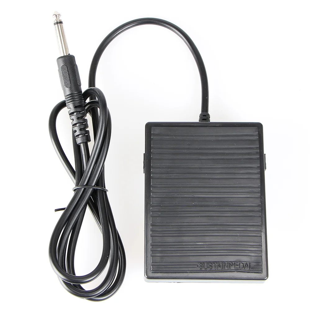 

Sustain Pedal for Keyboard Black Robust Foot Pedal with Elastic Support Full Compatibility with Digital Pianos Half-Damper