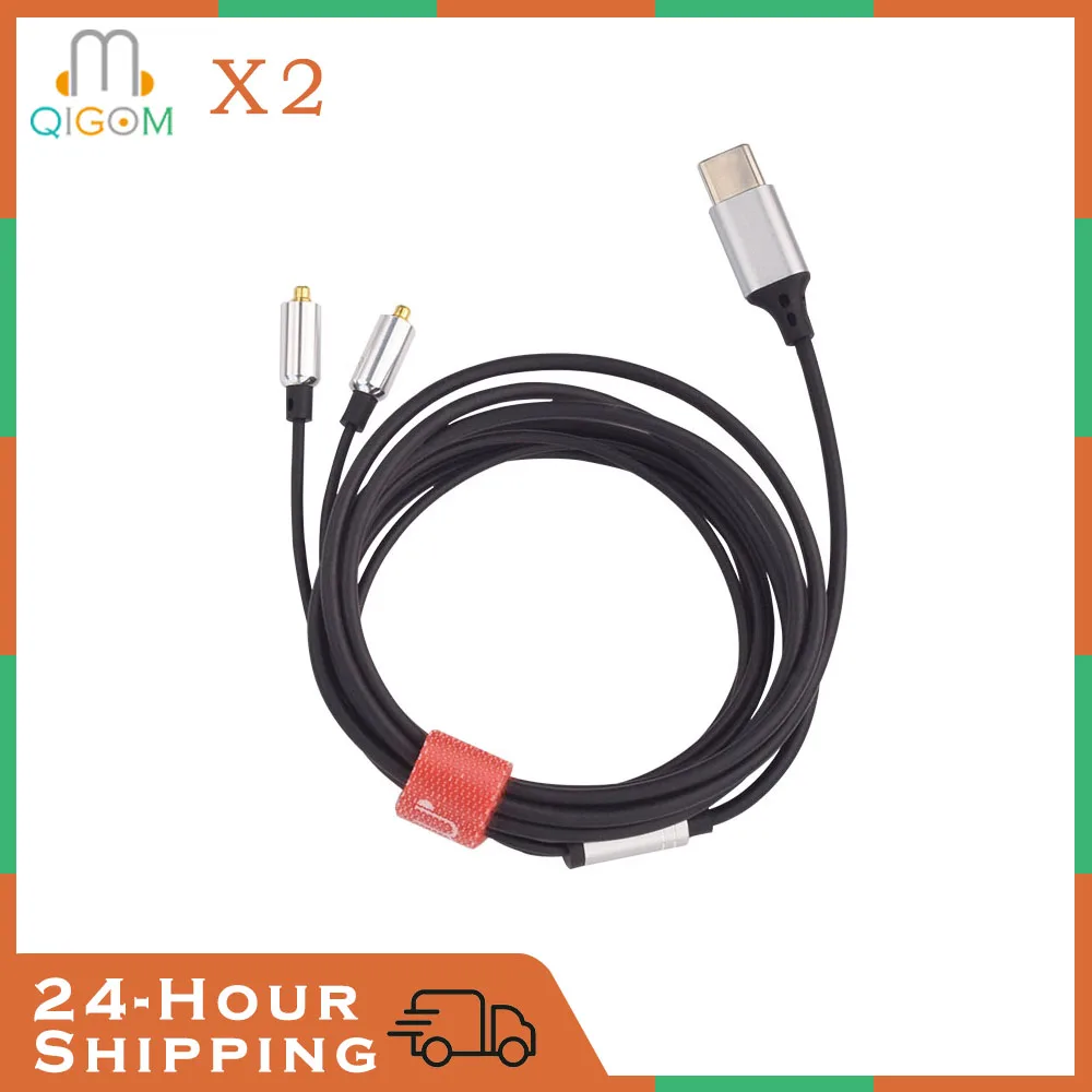 

QIGOM X2 Removable MMCX Cable Interchangeable Line Design Oxygen-free Copper TypeC to MMCX Earphone Audio Cables DIY