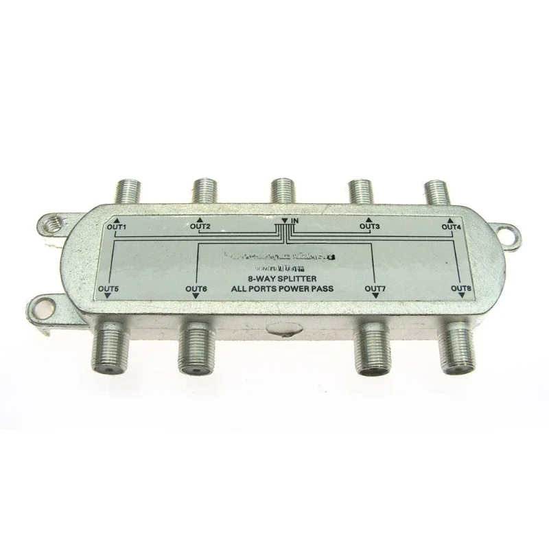 Dish cable splitter Jiaxun 1 point 8 eight power splitter