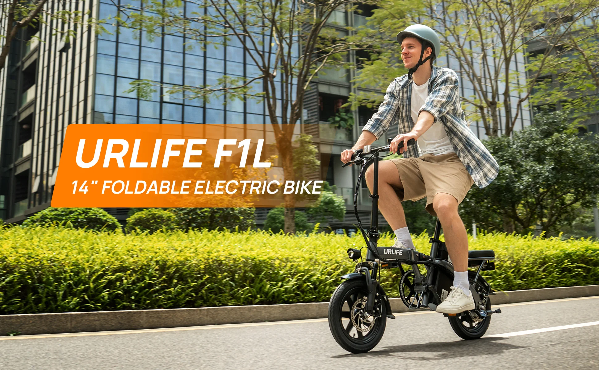 URLIFE F1L Erwachsenen-Elektrofahrrad 250W Motor Faltbares E-Bike 48V 7,5AH 14 Zoll Reifen City-Pendler-Elektrofahrrad – Detail 1