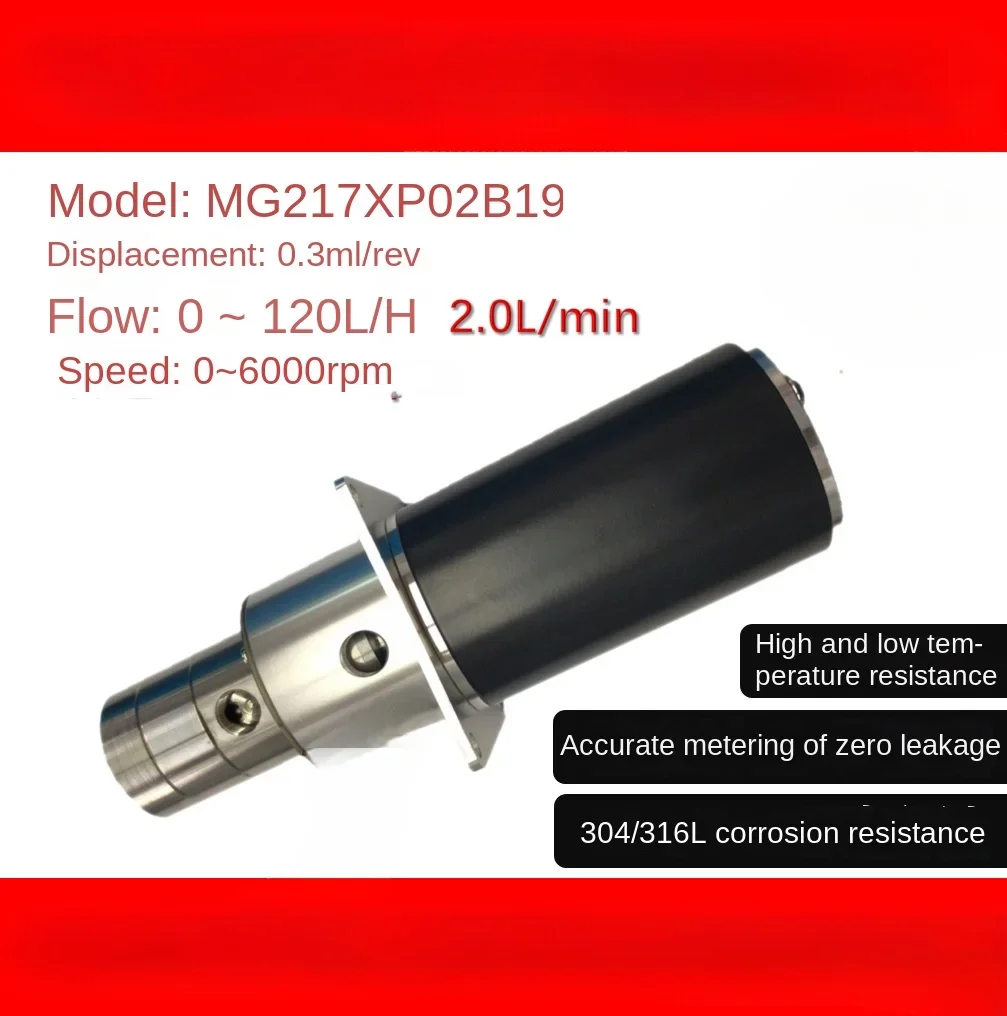 

MG217XP02B19 Micro Magnetic Gear Metering Pump Stainless Steel