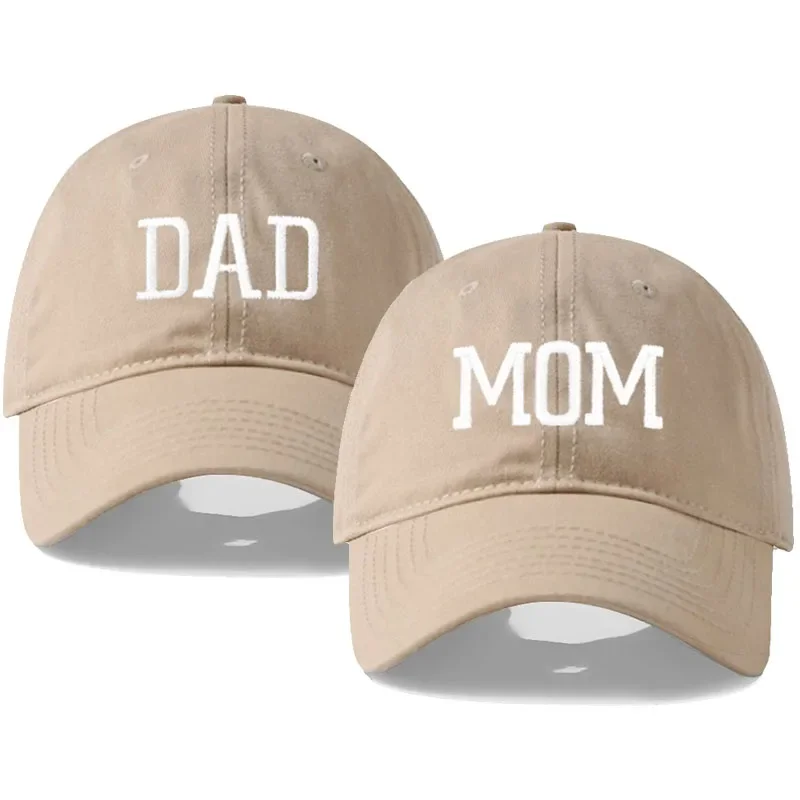 DAD MOM Embroidery Pure Cotton Mens Baseball Cap For Man Womnes Fashion Sport Golf Caps Sun Hat Dropshipping Adorno beisbol