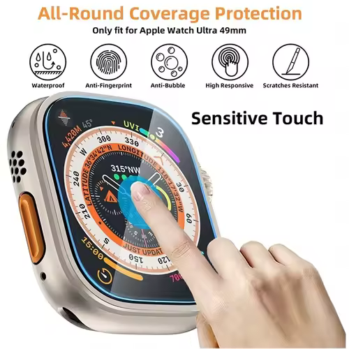 Tempered Glass for Apple Watch Ultra 1 2 3 49mm Anti-Scratch Screen Protector IWatch Ultra Seconds Installation Protective Film - Image 3