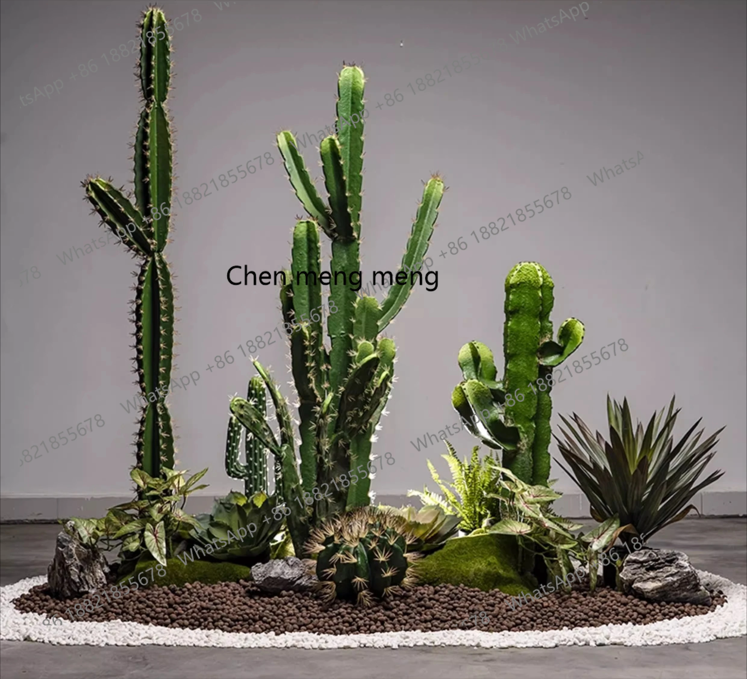 المناظر الطبيعية للنباتات الخضراء المقلدة على نطاق واسع، شجرة وهمية، نباتات ممتدة من الأرض إلى السقف، نباتات بوعاء مزخرفة بالزاوية #6